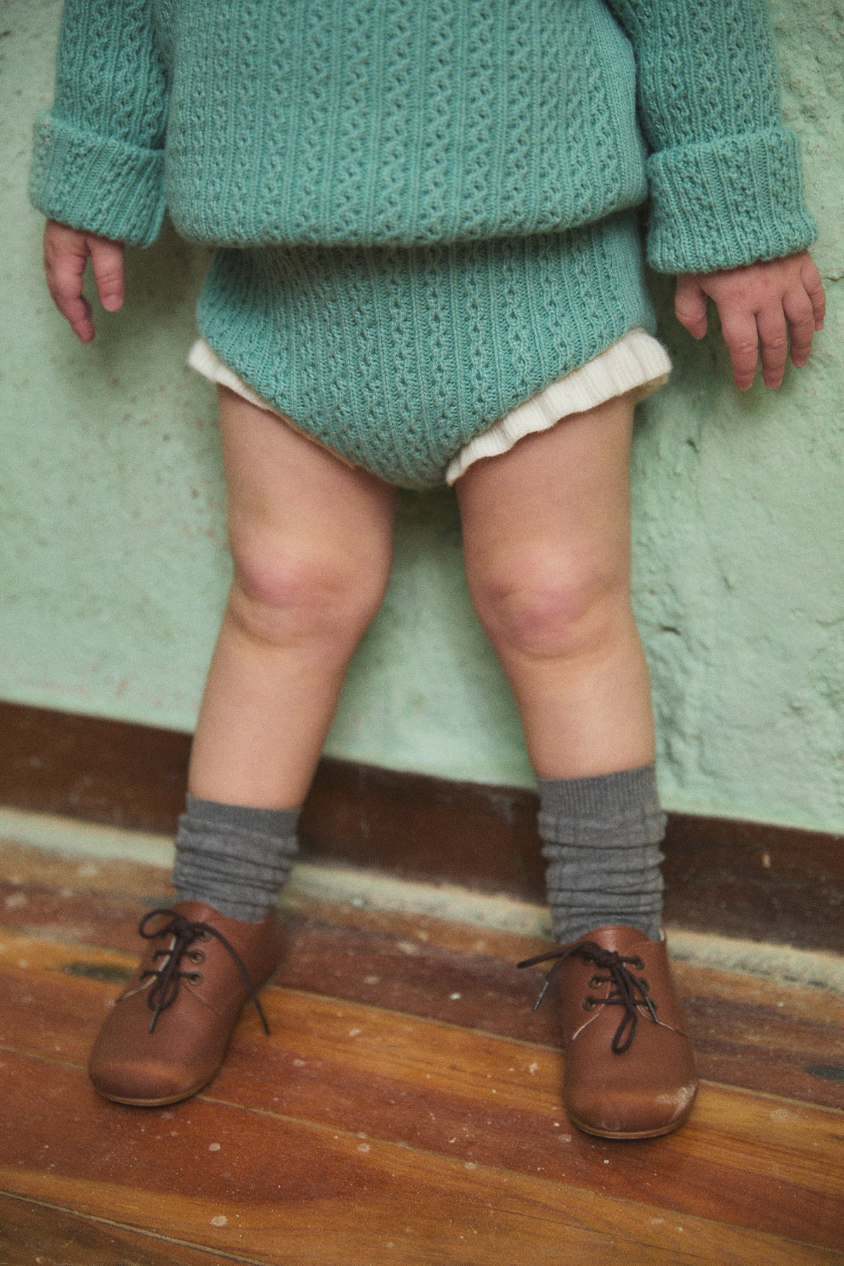 Birinit]【残りわずか！】Mint knit straps bloomer | Min