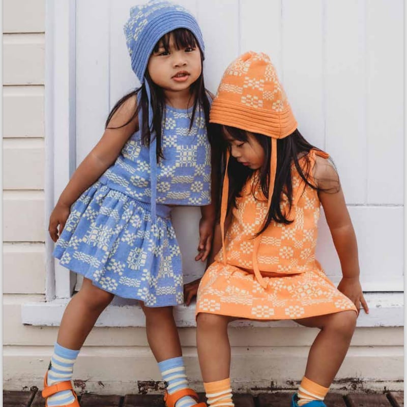 mabli マブリ　海外子ども服　ニットロンパース　美品　2y MABLI]【LAST2点！】LILIWEN ROMPER | SEAFOAM | Ron