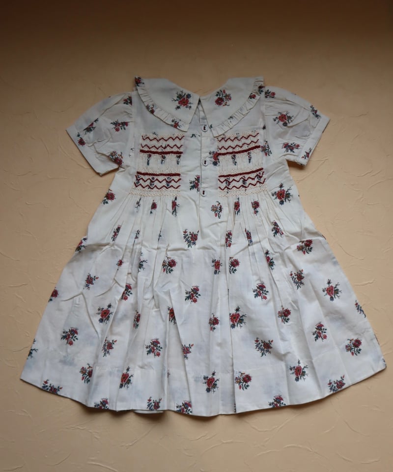 極美品 Bonjour diary 6Y SUNDRESS ドレス ワンピース BONJOUR DIARY]【残りわずか！】Handsmock dress | Garden