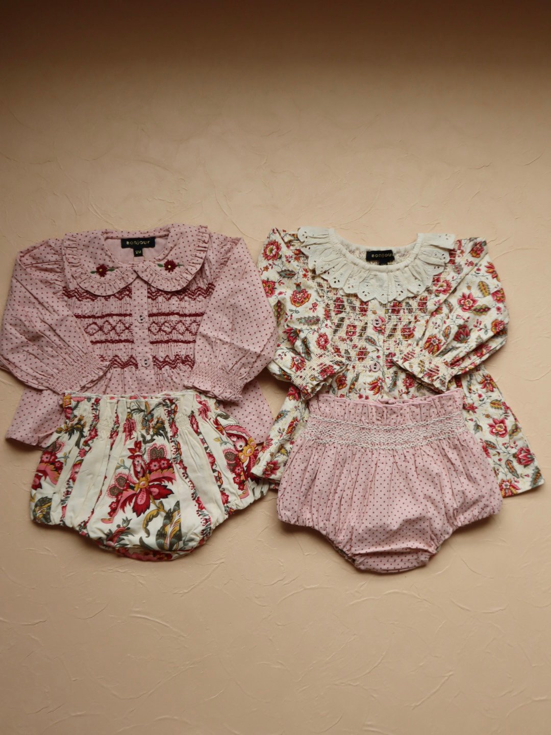 BONJOUR DIARY]【残りわずか！】BABY SET WITH REVERSIBLE