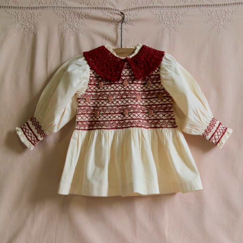 ワンピース Bonjour diary 2023fw smocking blouse Bonjour diary 2023fw smocking blouse