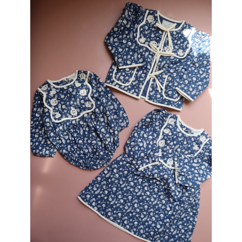 Bebe Organic] Amari Romper | Padded Ditsy Flor