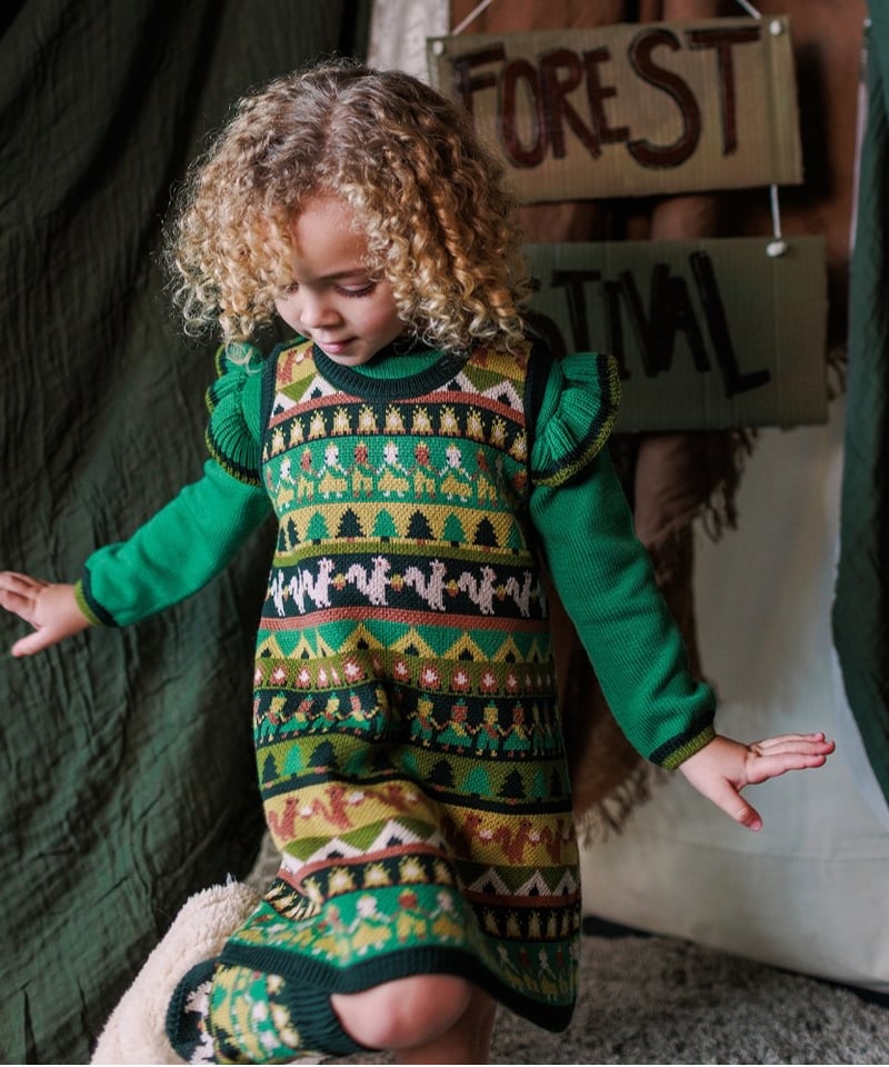 MABLI] SCOUT CAMP DRESS | MULTI | RonRon baby