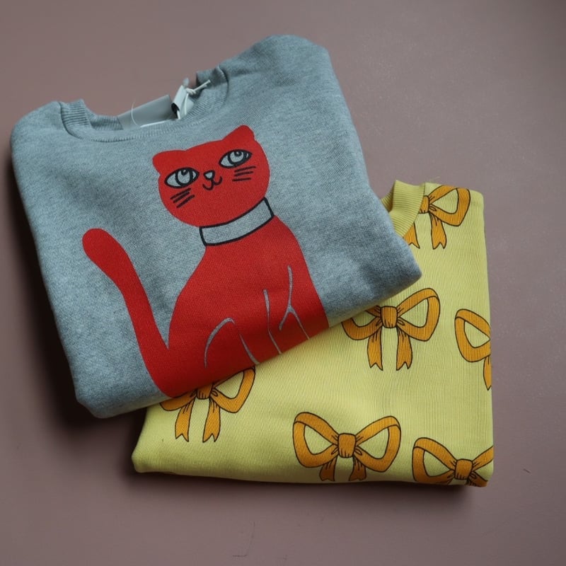 mini rodini]【LAST1！！】Bow aop sweatshirt | Yell