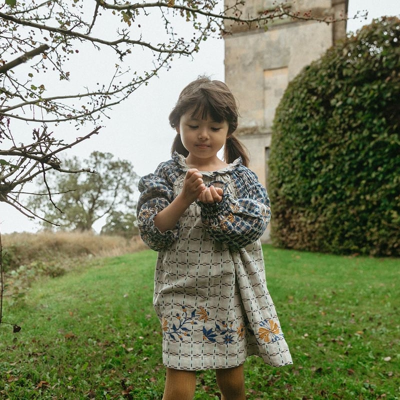 Lali Kids] 再入荷」 Tulip Dress | Double-Sided Yar