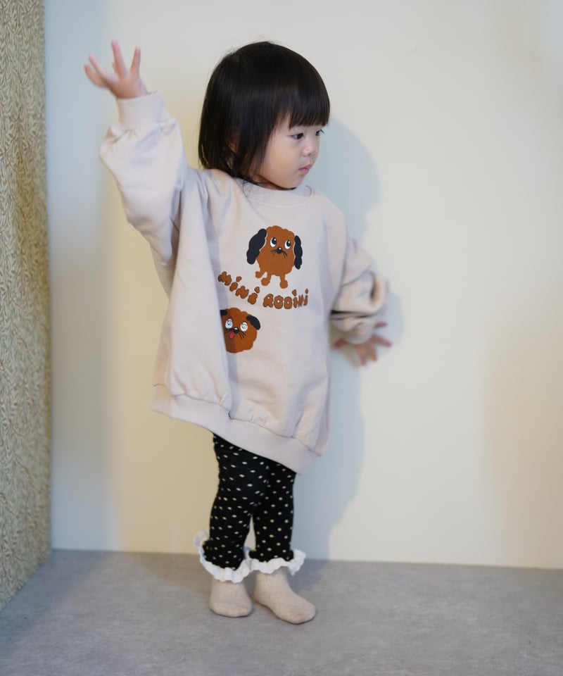 mini rodini] Doggies sp sweatshirt | Grey | Ro