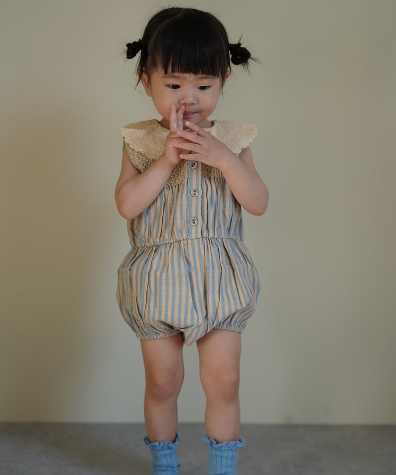 BONJOUR DIARY]【残りわずか！】Romper | Transat stripe