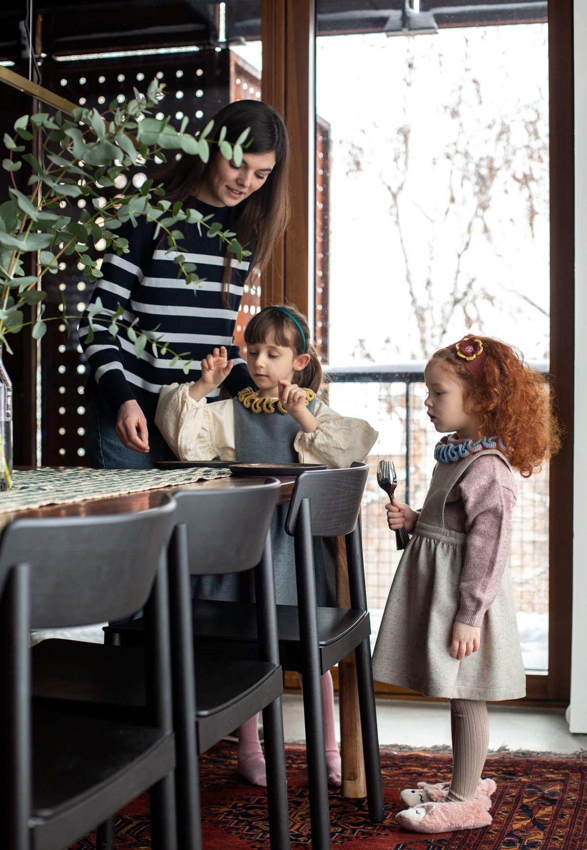 kalinkakids カリンカキッズ / ワンピース　2-4y Kalinka] Liana Pinafore | Chalk | RonRon baby