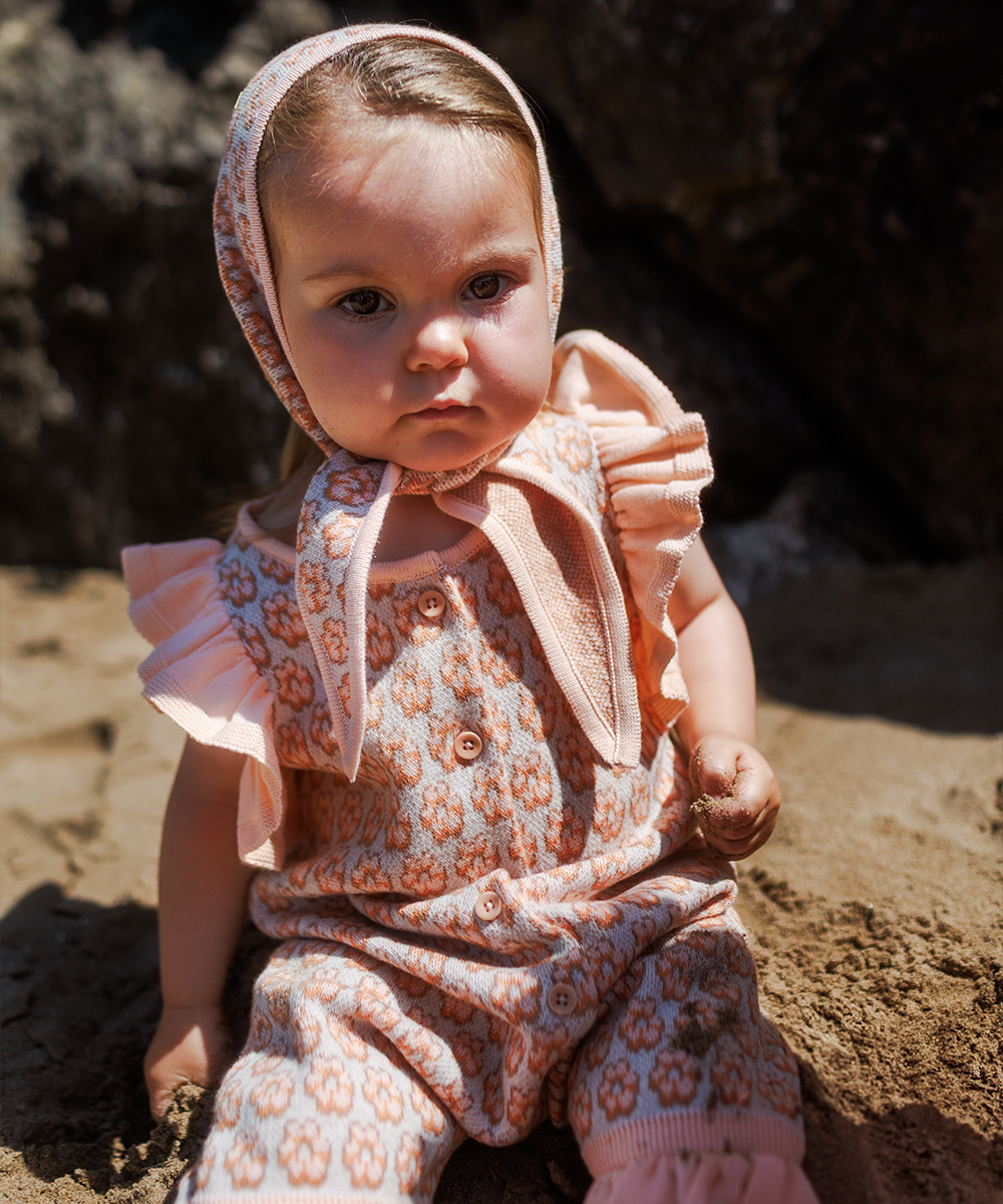 MABLI] DONUT ROMPER | BLUSH | RonRon baby and