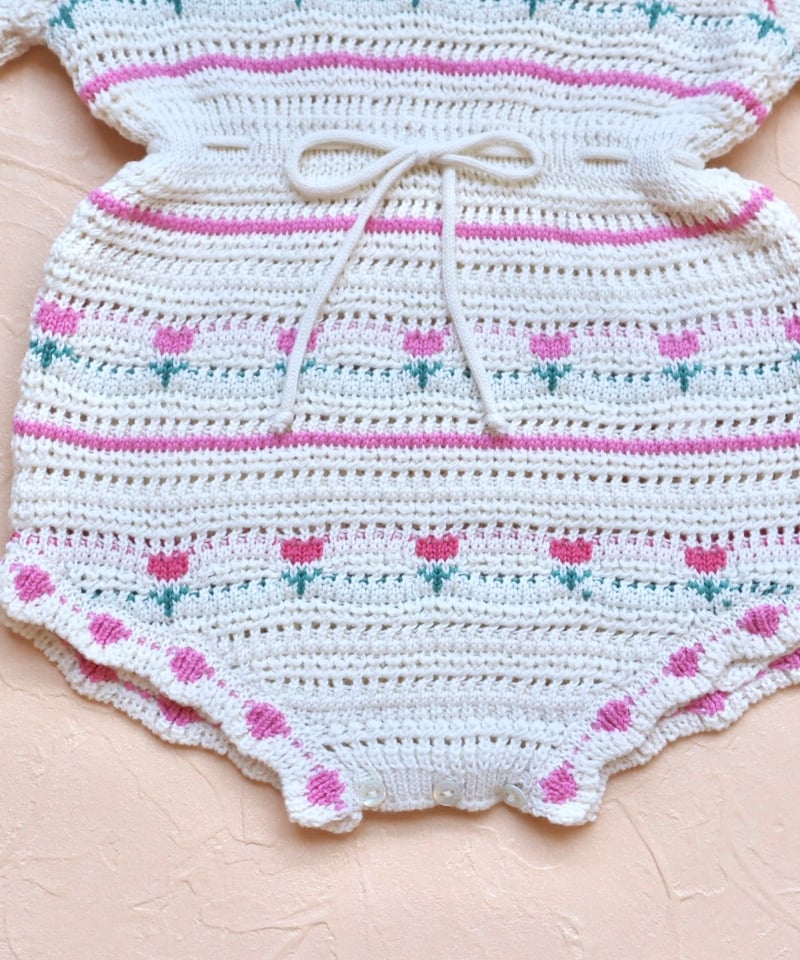 Bebe Organic] Paloma Romper | Tulip Crochet TL
