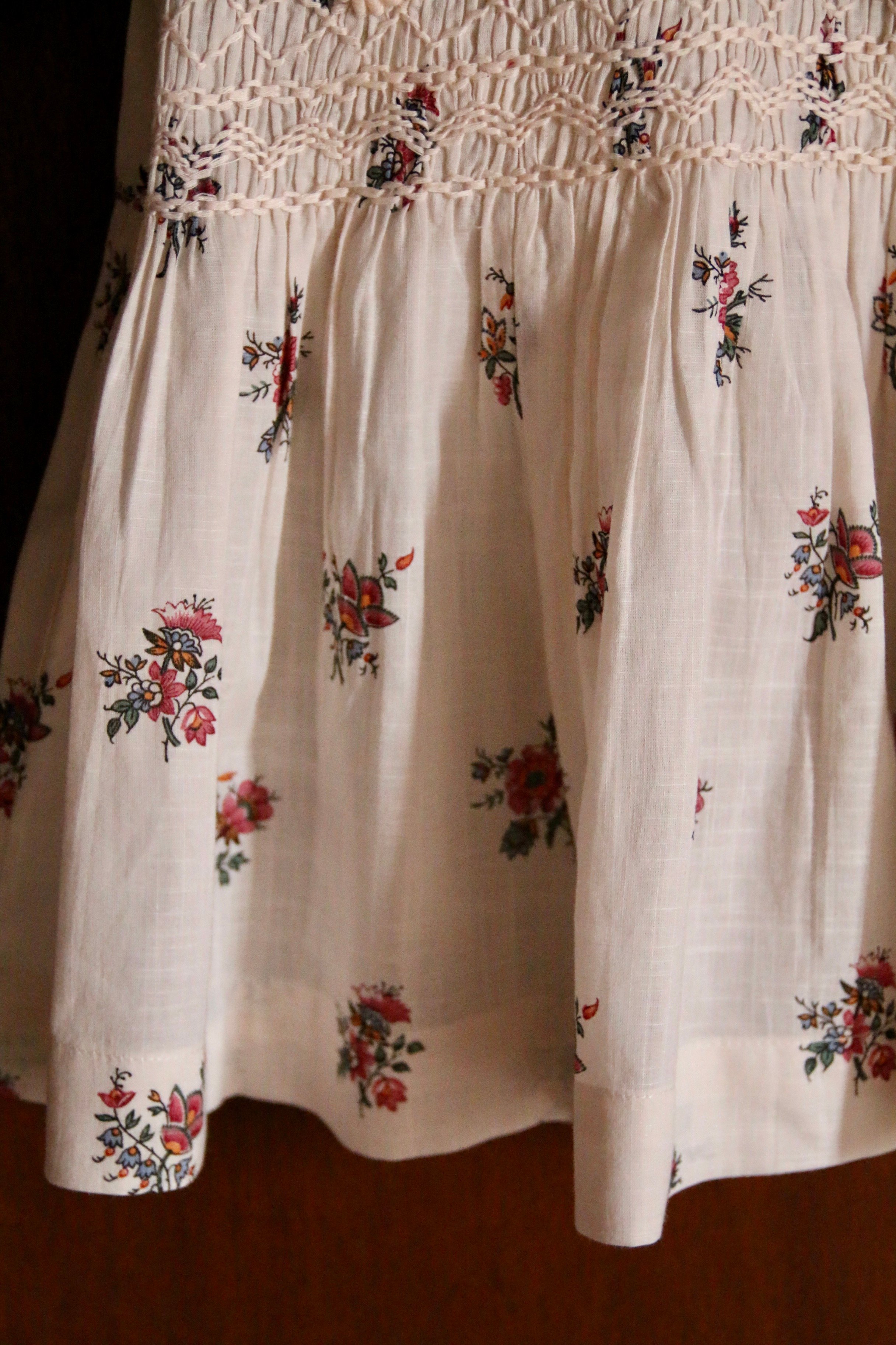 【新品未使用】Bonjour diary 2Y Smocks blouse 半袖 新品未使用】Bonjour diary 2Y Smocks blouse 半袖 BONJOUR DIARY