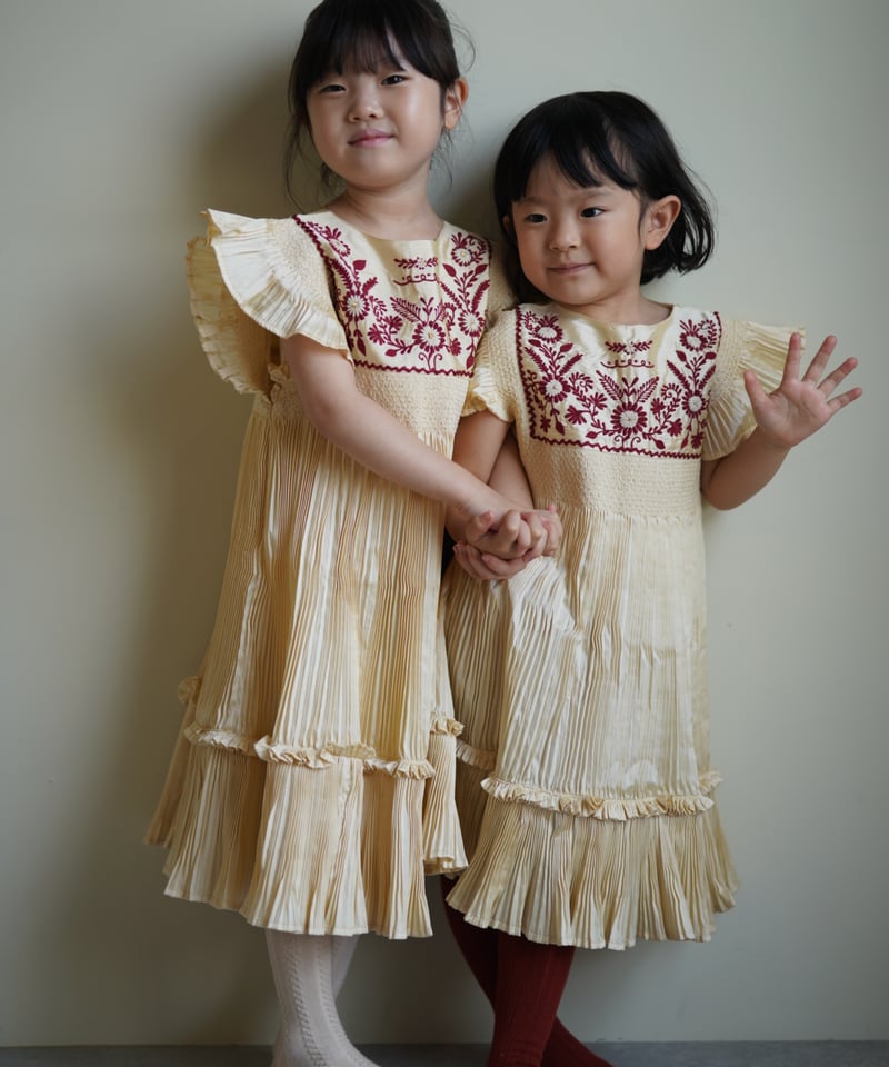 BONJOUR DIARY]【残りわずか！】DRESS | Pleated Ivory ta