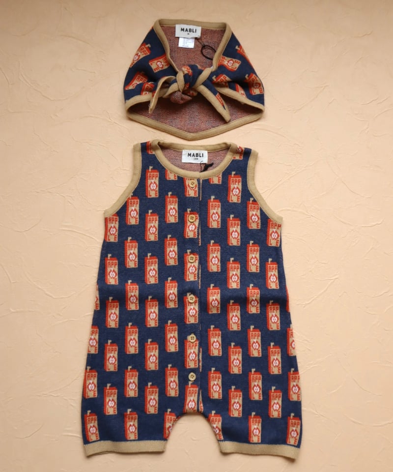MABLI]【残りわずか！】JUICE BOX ROMPER | RED APPLE | R