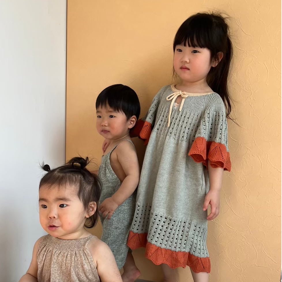MABLI Eirlys Dress マブリ ワンピース 4y 4歳 SS24 MABLI]【残りわずか！】EIRLYS DRESS | EUCALYPTUS | Ron
