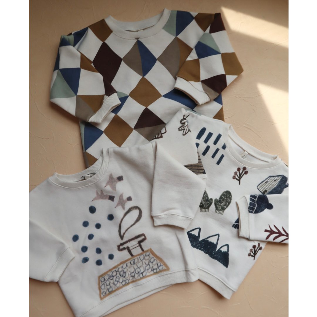 ORGANIC ZOO]【残りわずか！】Kite Patchwork Sweatshirt