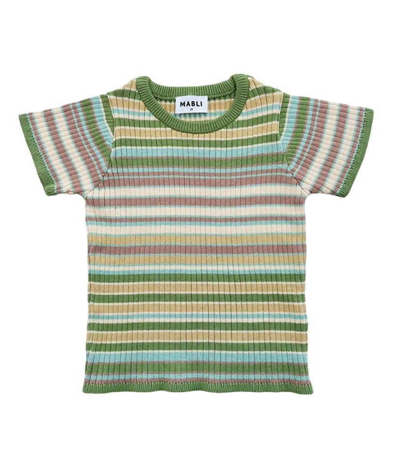 MABLI]【LAST1！！】SOLVA TEE | MEADOW STRIPE | Ron