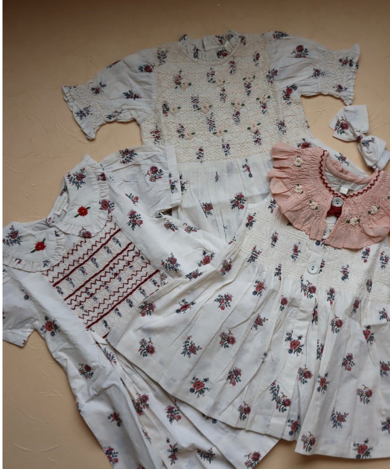 BONJOUR DIARY]【残りわずか！】Handsmock dress | Garden