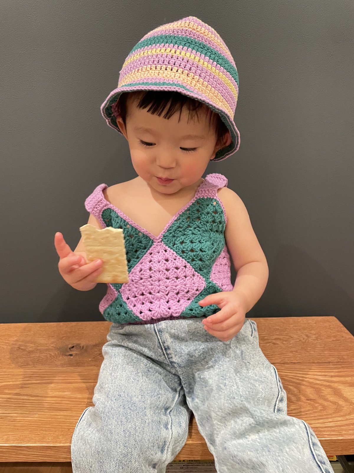 kalinka kids] Aria Top | Teal/Lilac | RonRon