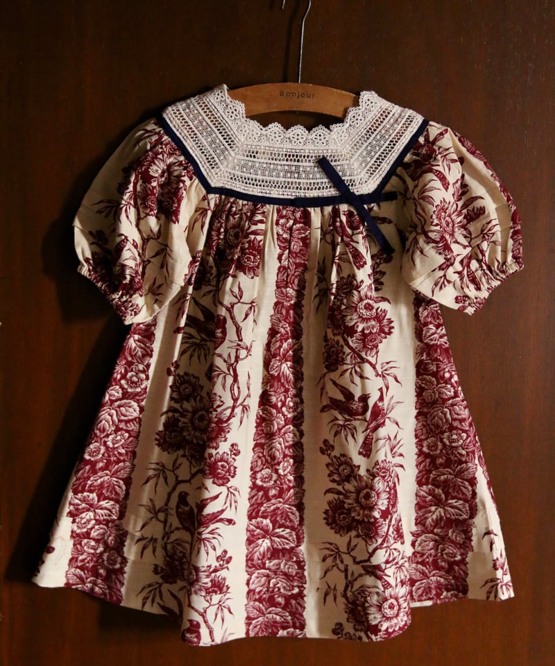 BONJOUR DIARY] Princess dress | Bird print- l