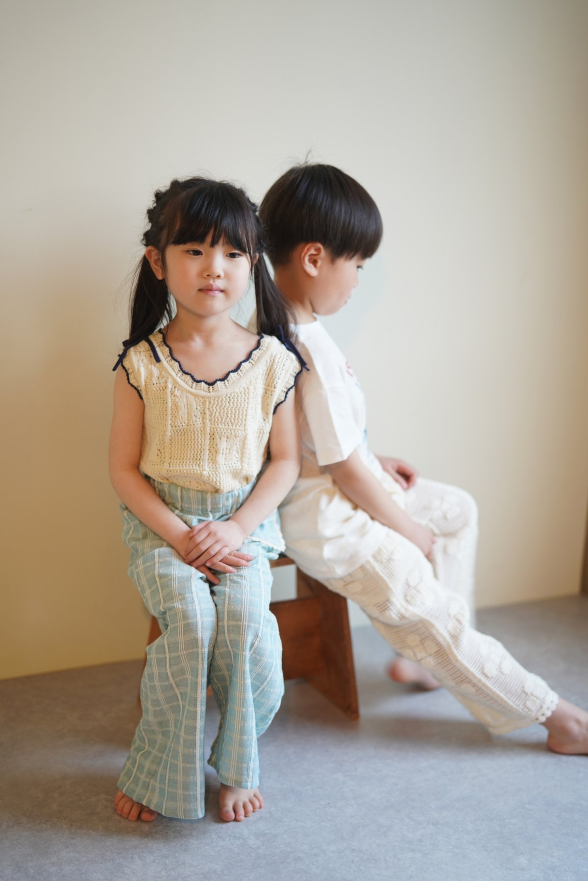 Bebe Organic] Inez Pants | Dreamy Natural Bloo