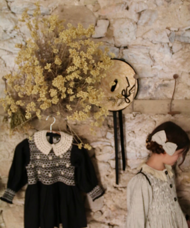 BONJOUR DIARY]【残りわずか！】HANDSMOCK BLOUSE WITH RE