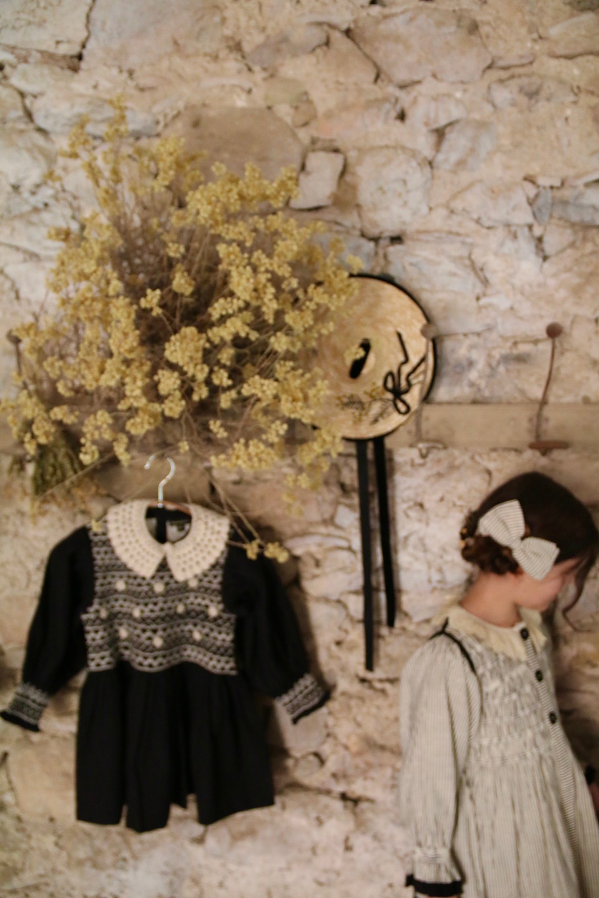 BONJOUR DIARY] HANDSMOCK BLOUSE WITH REMOVABL