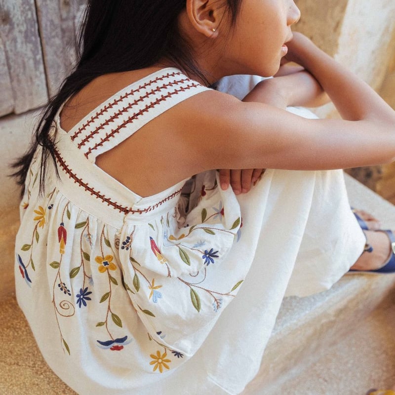 Lali Kids]【残りわずか！】Siena Dress | Opaline Silk |