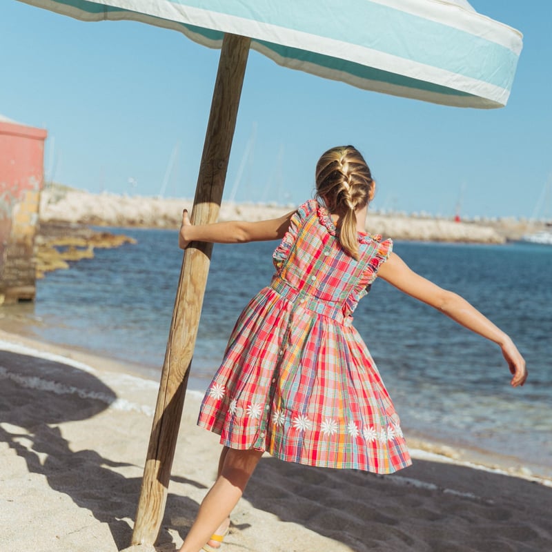 Lali Kids]【LAST2点！】Mini Clover Dress | Red Mad