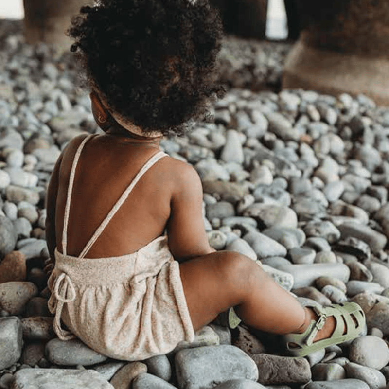 【美品】MABLI DUNGAREES 3y マブリ ニット リブ サロペット MABLI]【残りわずか！】MORIO SHORTALLS | MINERAL | Ron