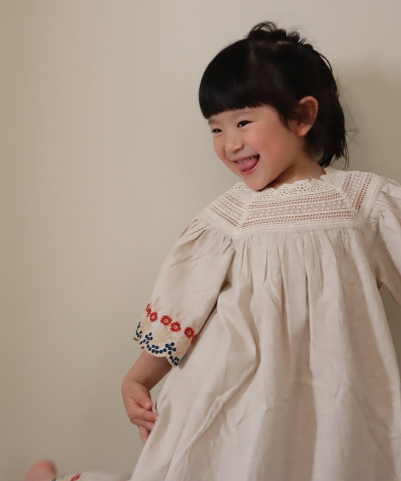 BONJOUR DIARY] Dress | Naural cotton flex wit