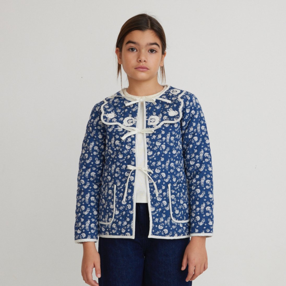 Bebe Organic] Amari Jacket | Padded Ditsy Flor