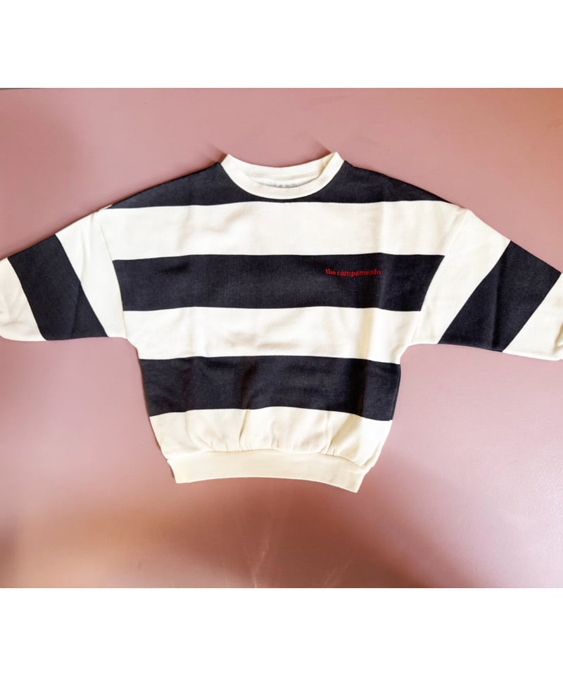 the campamento]【残りわずか！】GREY STRIPES SWEATSHIRT
