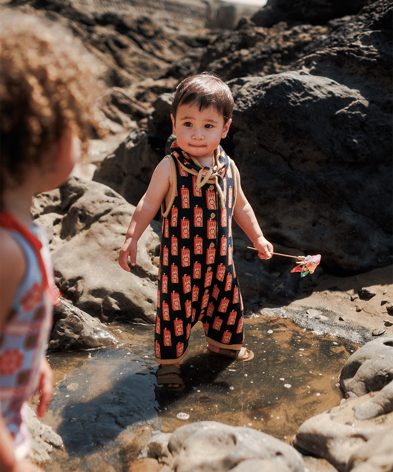 MABLI]【残りわずか！】JUICE BOX ROMPER | RED APPLE | R