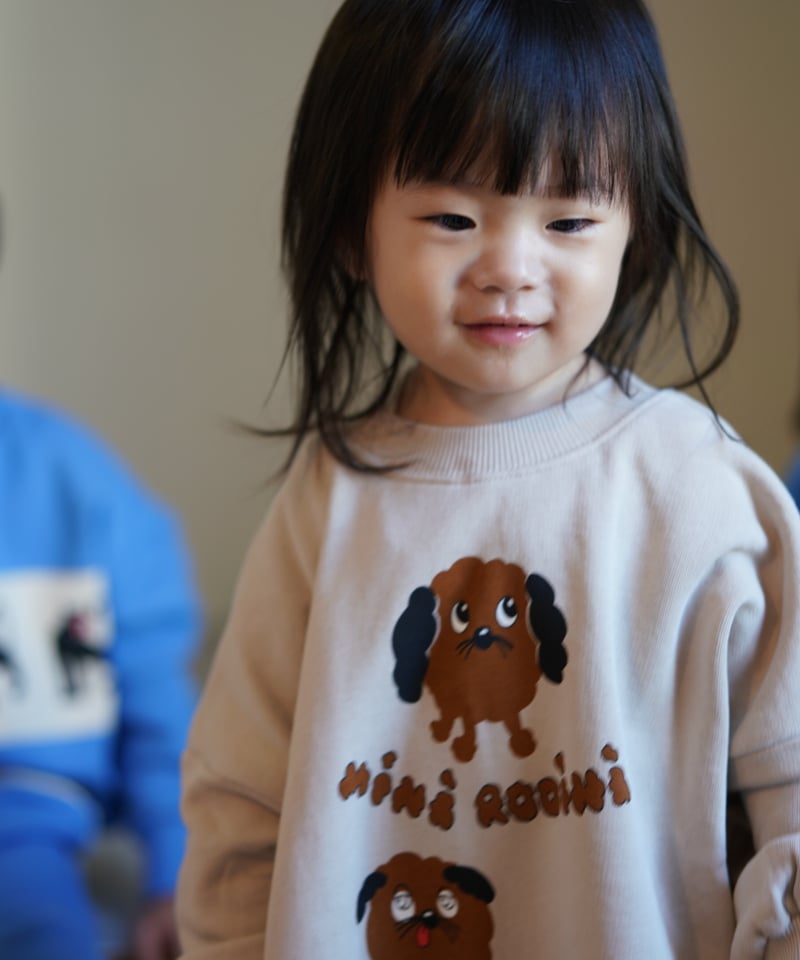 mini rodini] Doggies sp sweatshirt | Grey | Ro