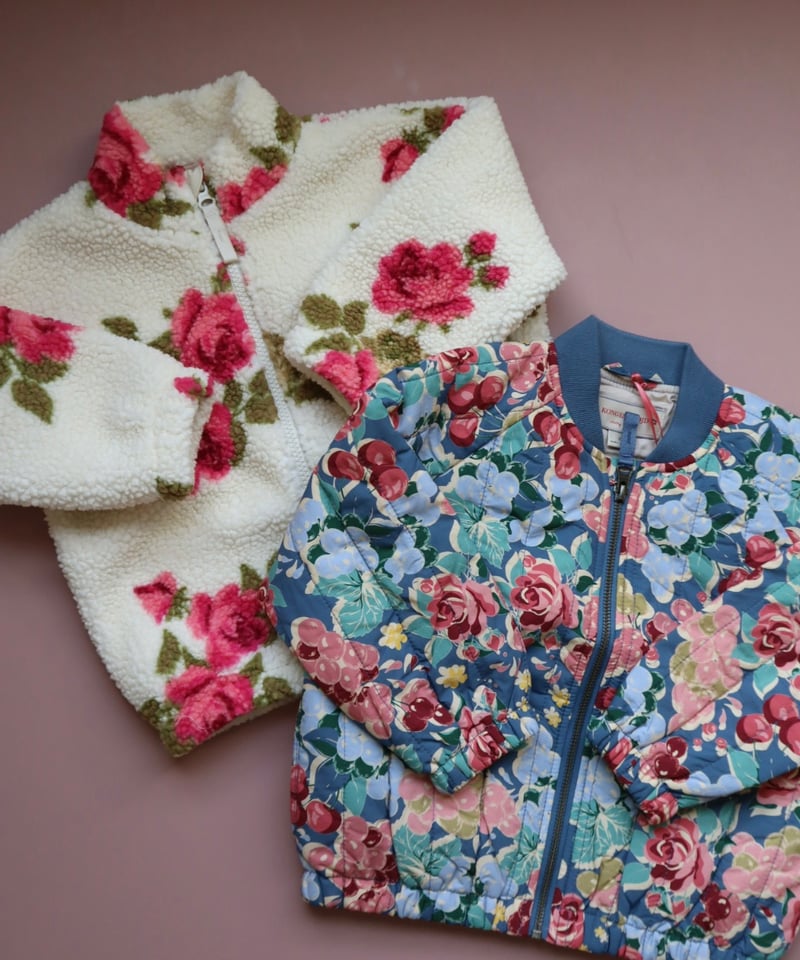 konges sloejd 花柄刺繍ジャケット 3Y Konges Slojd] JUNO PRINTED BOMBER JACKET | BL