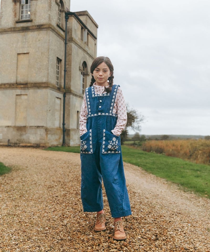 Lali Kids]【残りわずか！】Clara Romper | Bijou Blue Em