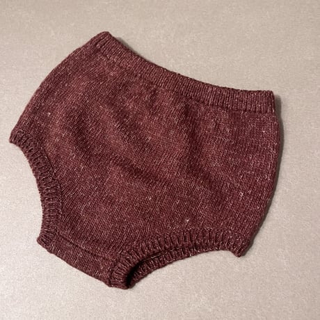[QUINCY MAE]  KNIT BLOOMER || HEATHERED PLUM