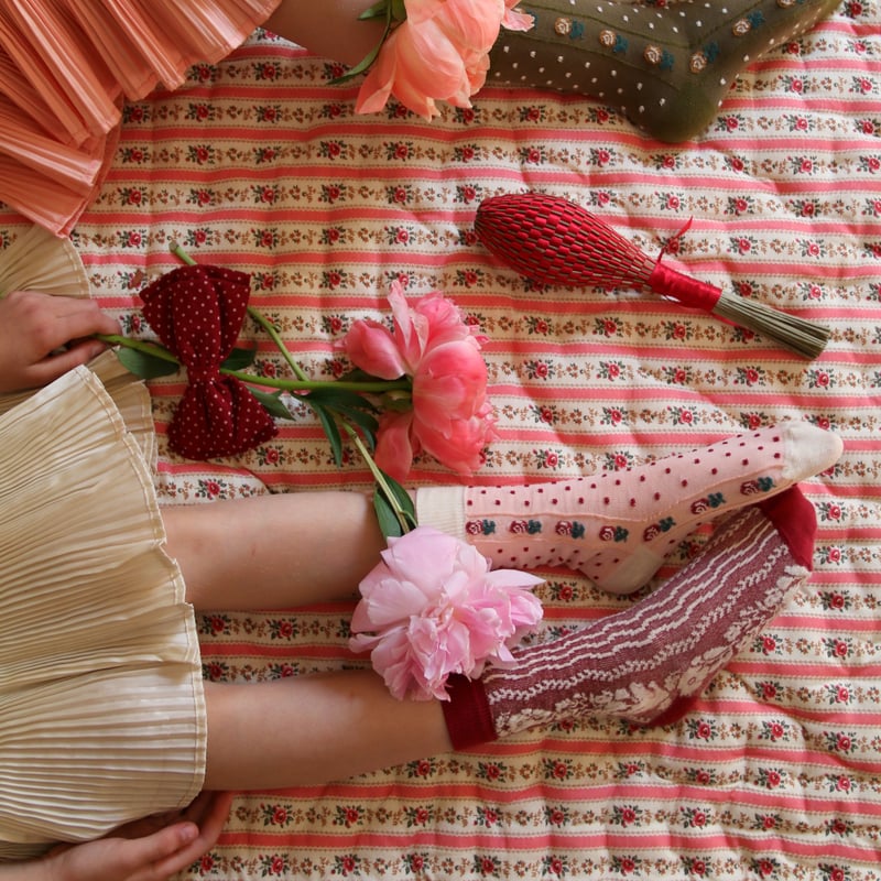 BONJOUR DIARY] DRESS | Pleated Ivory taffetas