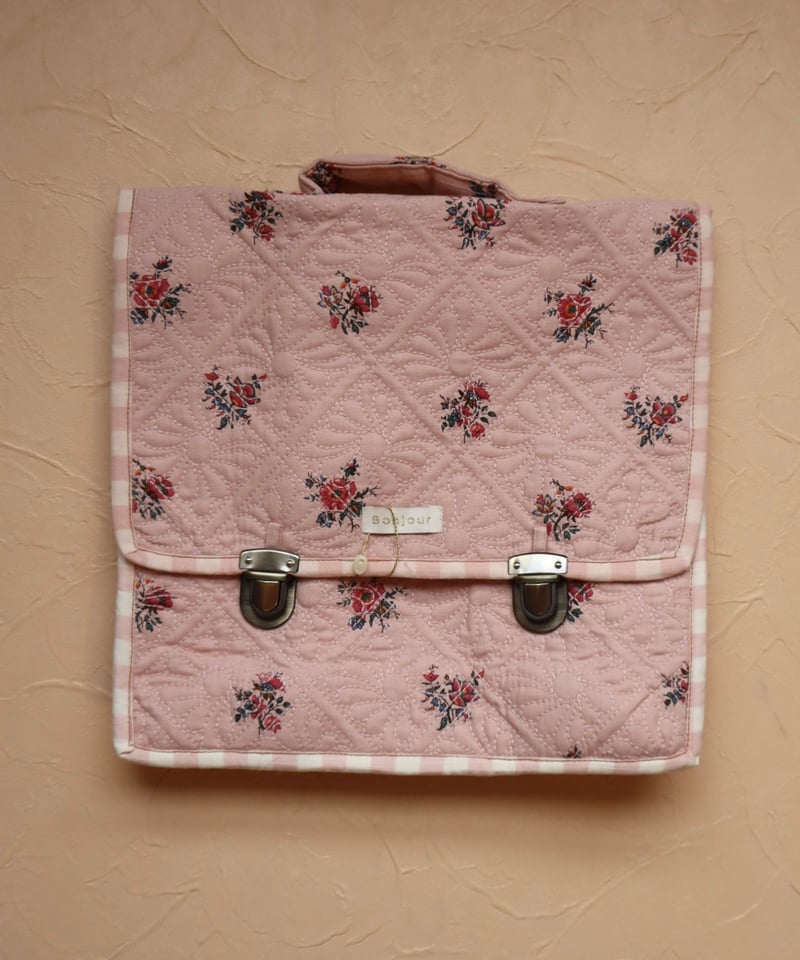 bonjour diary ジャガードset ラスト4Y》Bonjour Diary / Top & Panty Set - Flowers lurex ecru