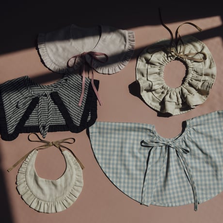 [Ron Ron Baby & Mom]【再入荷！！】02.frill collar (vintage  pink)
