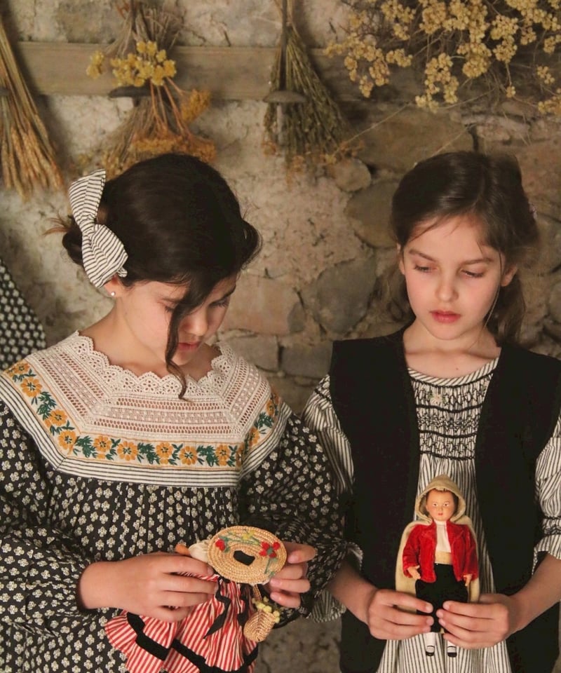 Bonjour Diary ワンピース　10y ワンピース Bonjour diary QUILTED COAT DRESS Vichy Kids Bonjour