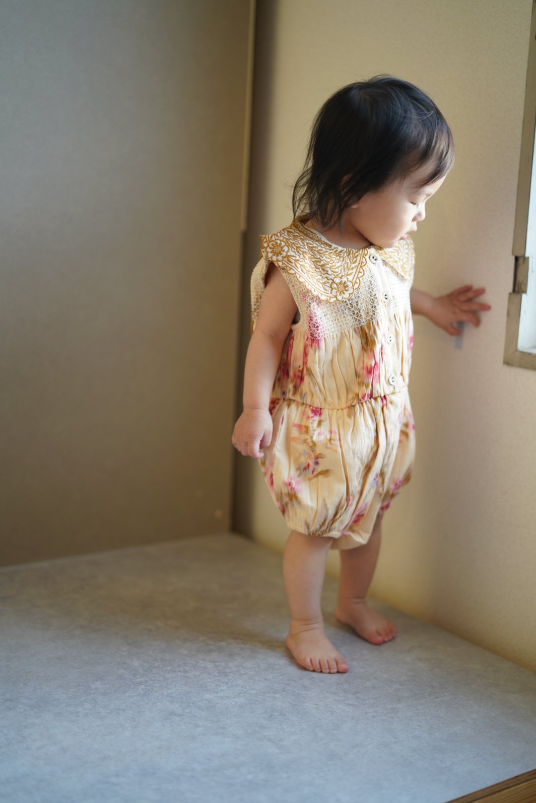 BONJOUR DIARY]【LAST1！！】Romper with Scarf 50*50