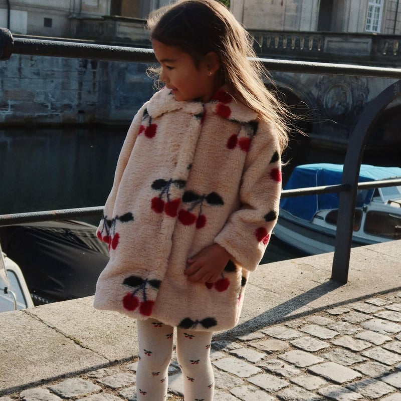 Konges Slojd]【残りわずか！】FUZZIE COAT GRS | MA GRAN