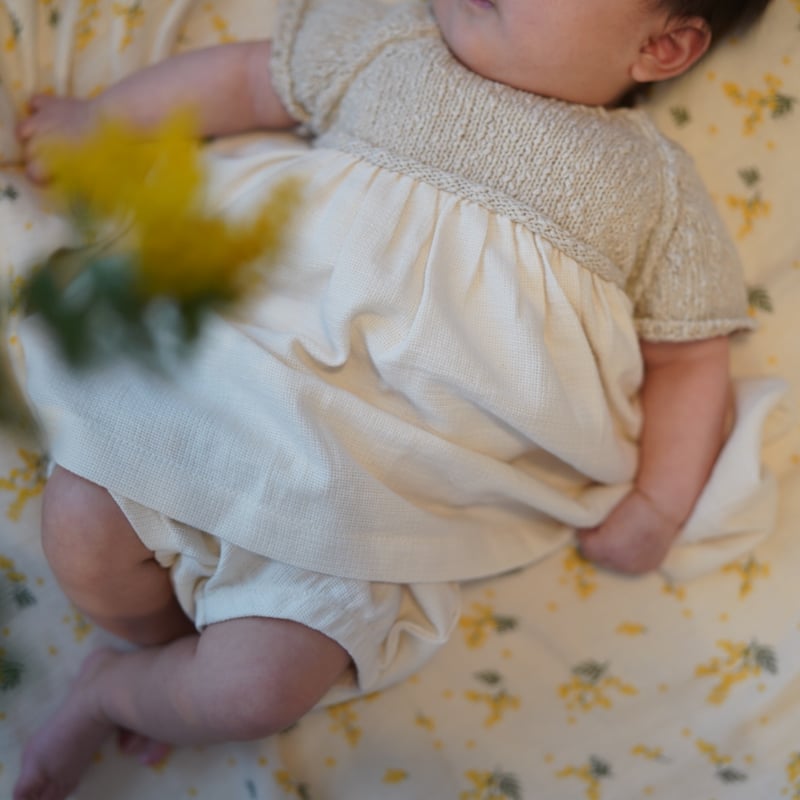 【新品未使用】1+in the family VIOLA Dress 48m 1+in the family]【残りわずか！】VIOLA Dress | natural