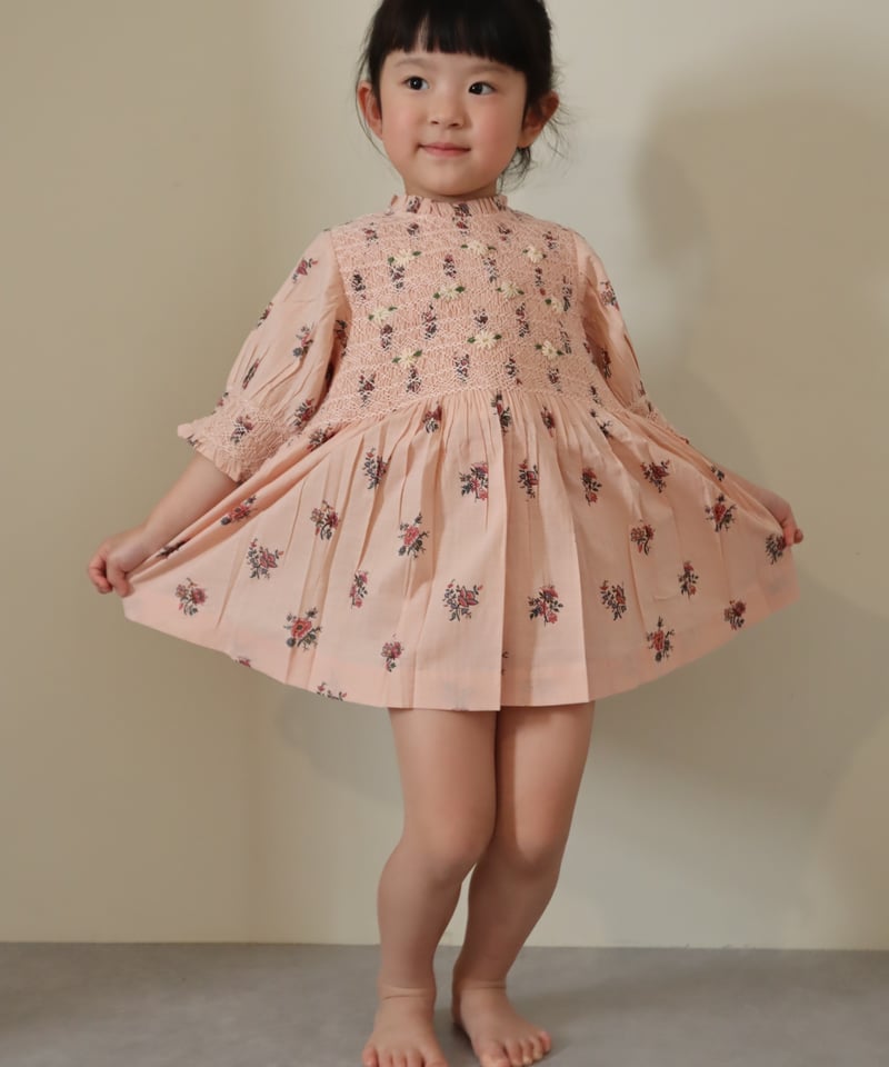 BONJOUR DIARY]【残りわずか！】Handsmocks blouse | Pink