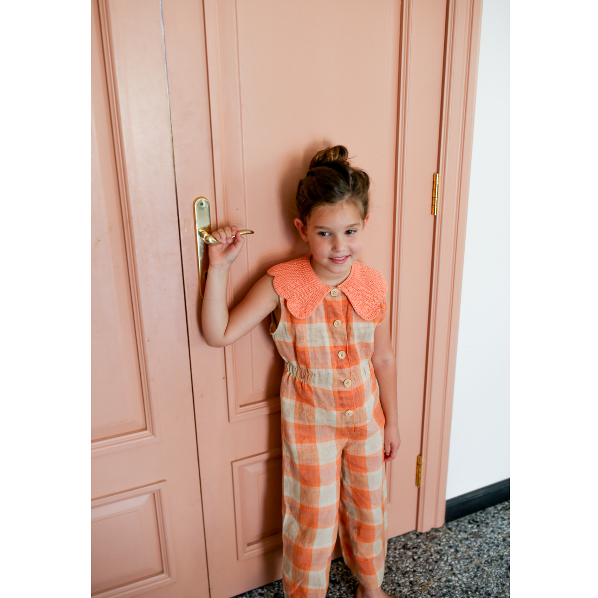 kalinka kids ロンパース Kalinka]【LAST1！！】Cordelia Overall | Melon Chec