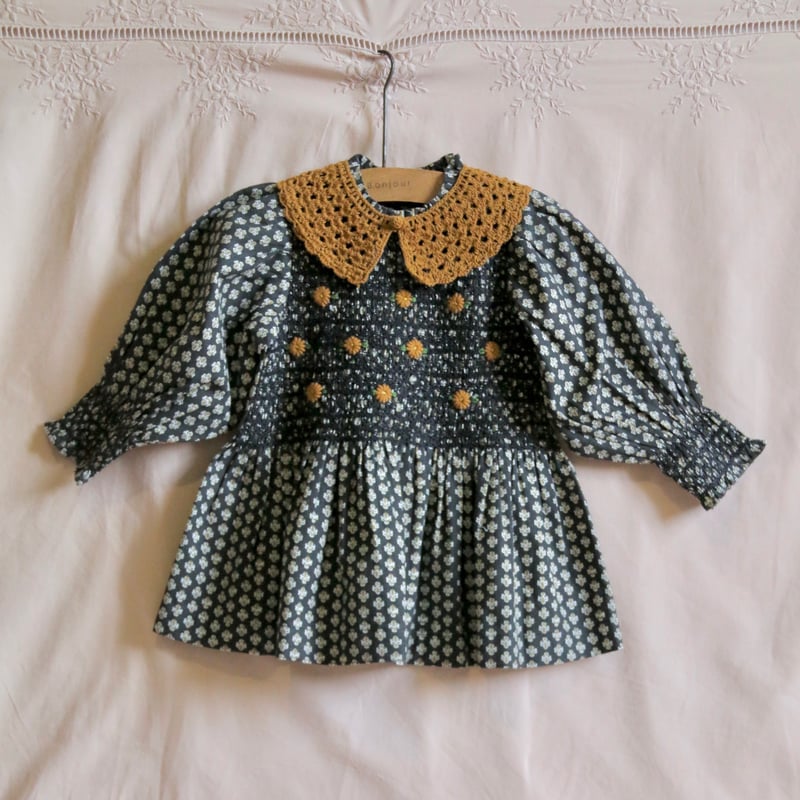 Bonjour diary HANDSMOCK DRESS 8y FINAL SALE！Bonjour diary