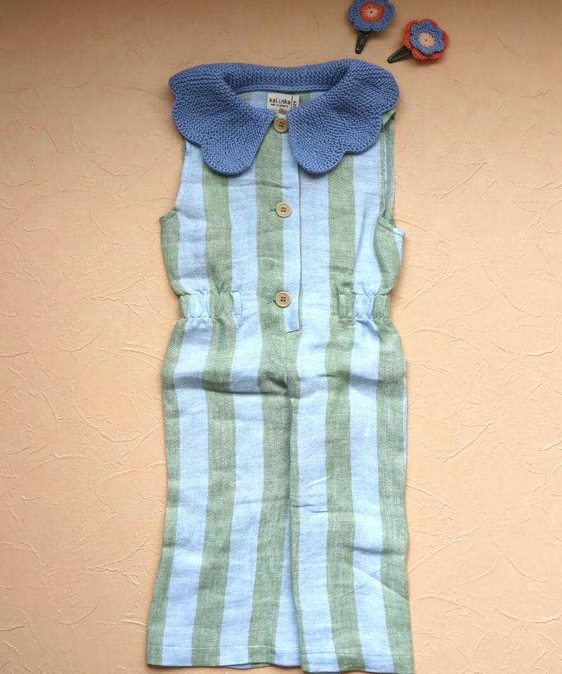 Kalinka]【残りわずか！】Cordelia Overall | Pastel Stri