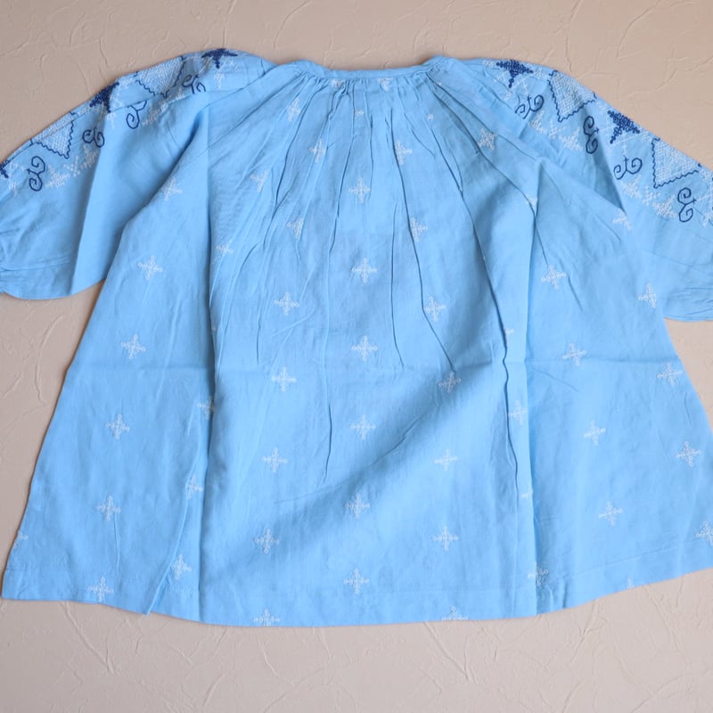 Lali Kids] Crocus Dress | Airy Blue Linen | Ro