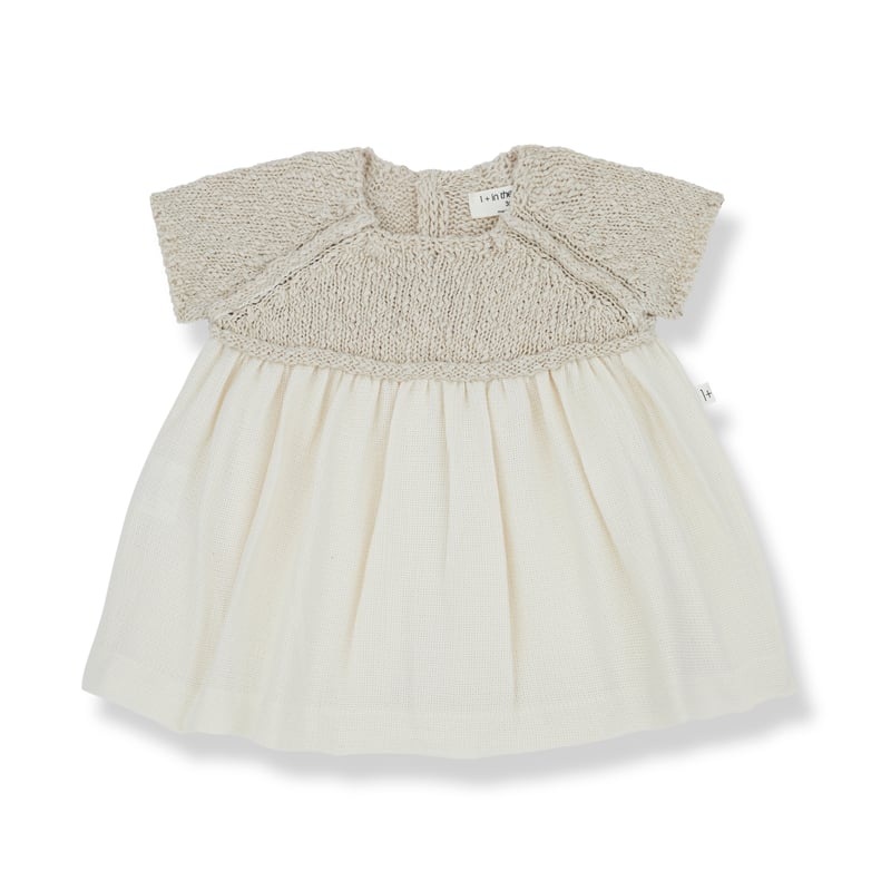 【新品未使用】1+in the family VIOLA Dress 48m 1+in the family]【残りわずか！】VIOLA Dress | natural